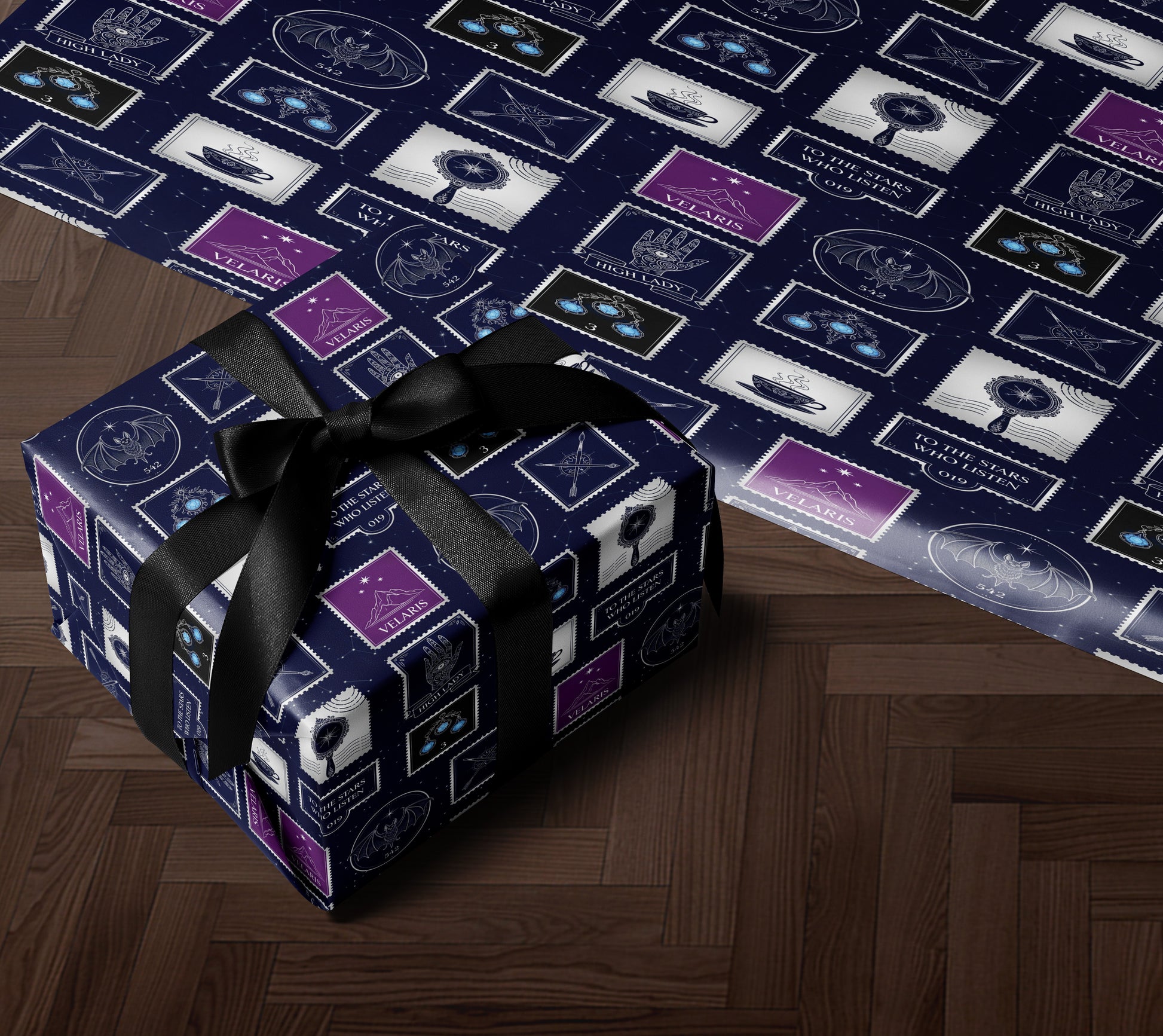 Luxury ACOTAR Velaris Wrapping Paper - MagicMerchEmporium