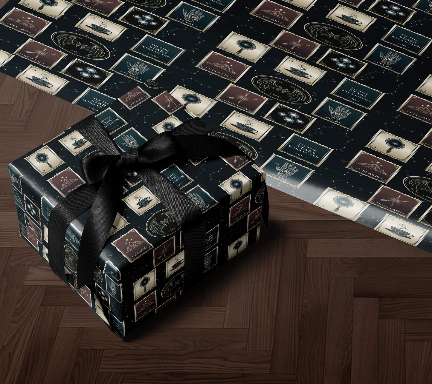 Feyre Stamps Wrapping Paper - MagicMerchEmporium