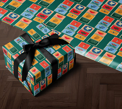 TOG inspired colorful stamp Wrapping Paper - MagicMerchEmporium