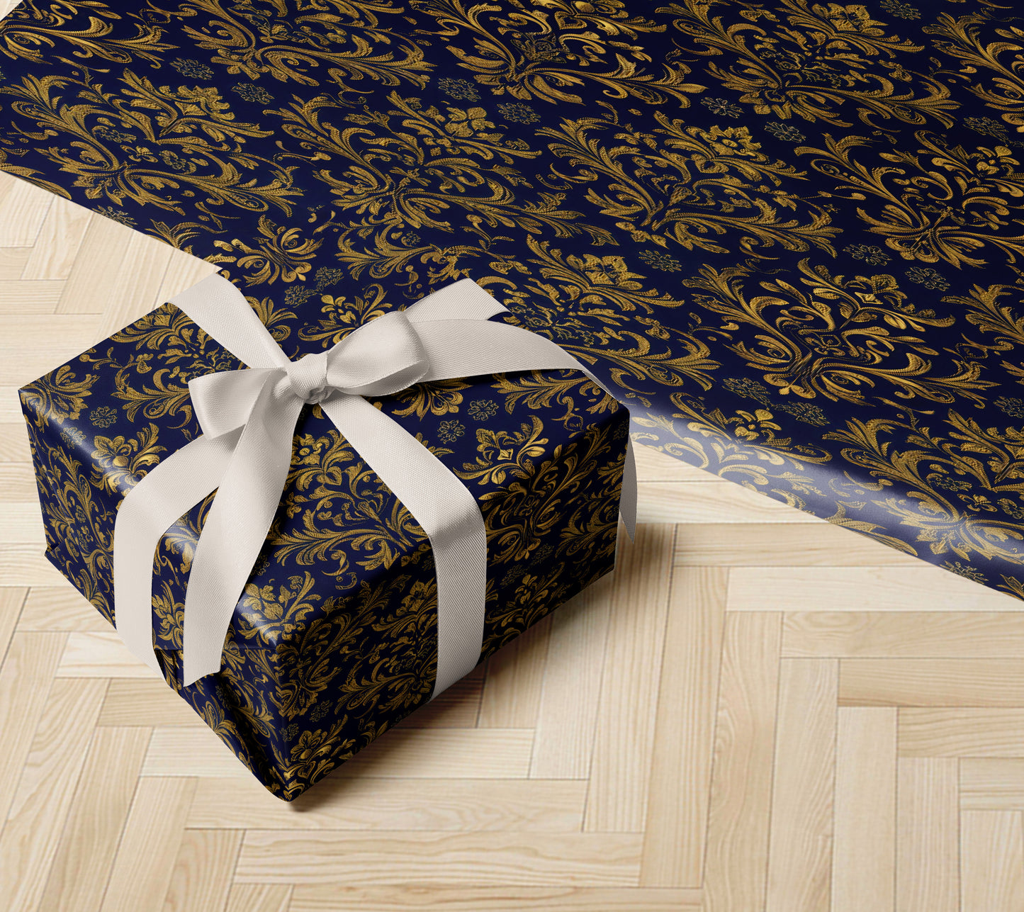 Luxury Baroque Ornament Wrapping Paper