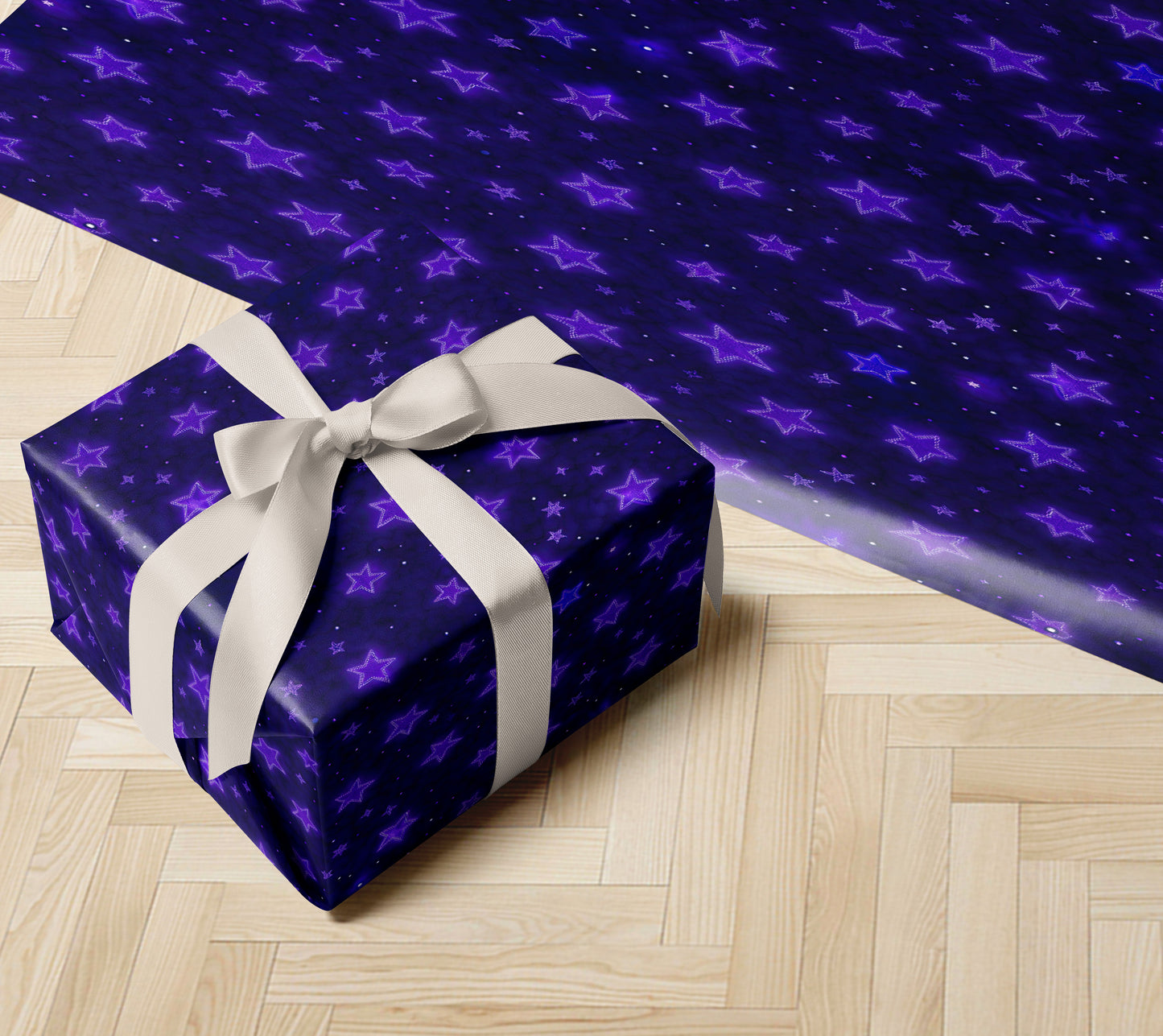 Dark Cosmic Sky Wrapping Paper