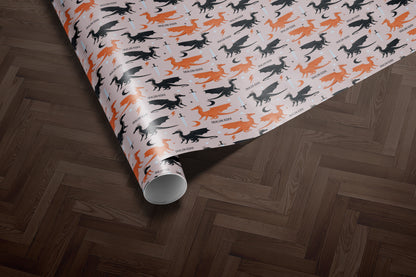 BookTok Dragon Wrapping Paper - MagicMerchEmporium