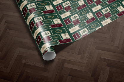 TOG retro postage Wrapping Paper - MagicMerchEmporium