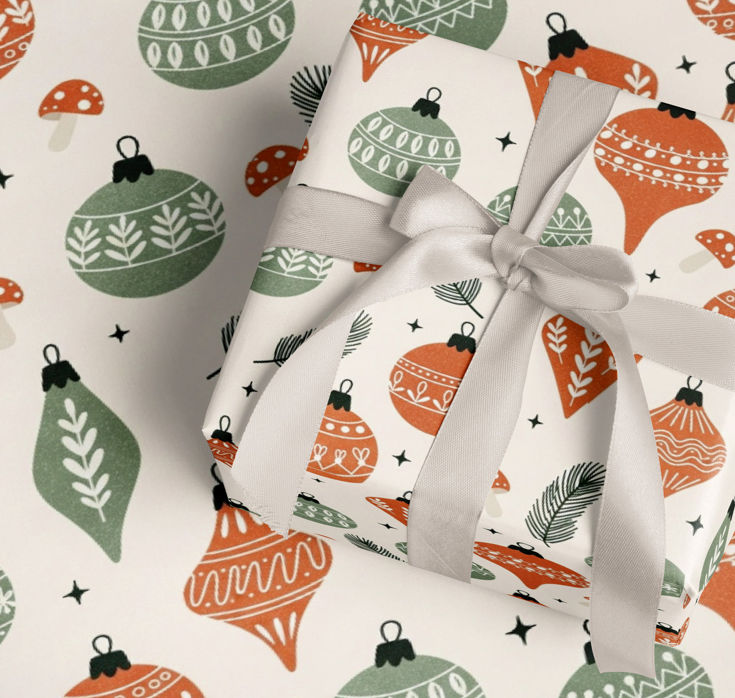 Retro Holiday Wrapping Paper