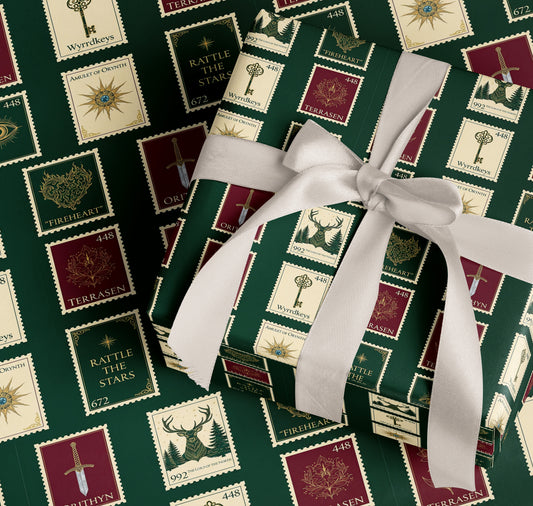 Terrasen holiday gift Wrapping Paper - MagicMerchEmporium