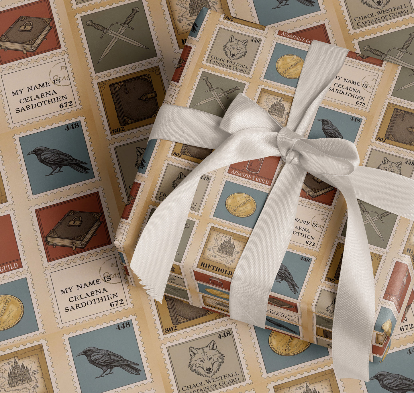 Chaol Westfall stamp Wrapping Paper - MagicMerchEmporium