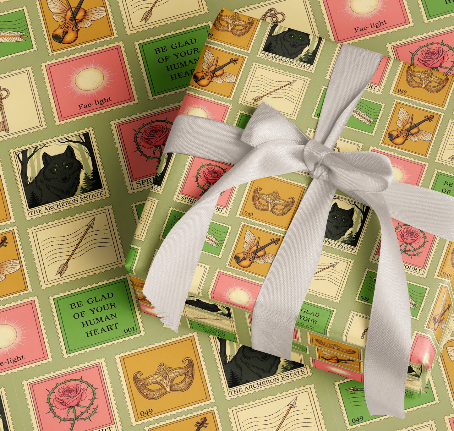 A Court of Thorns and Roses Gift Wrap - MagicMerchEmporium
