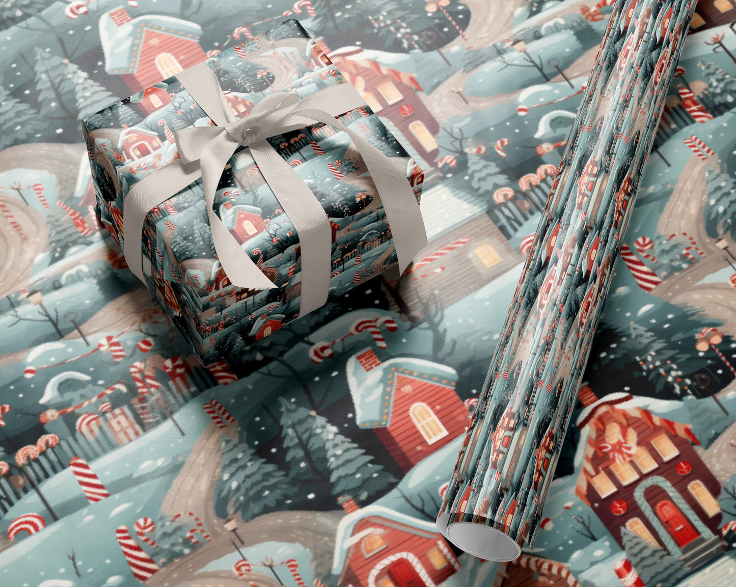 Christmas Gingerbread House Wrapping Paper