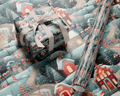 Christmas Gingerbread House Wrapping Paper