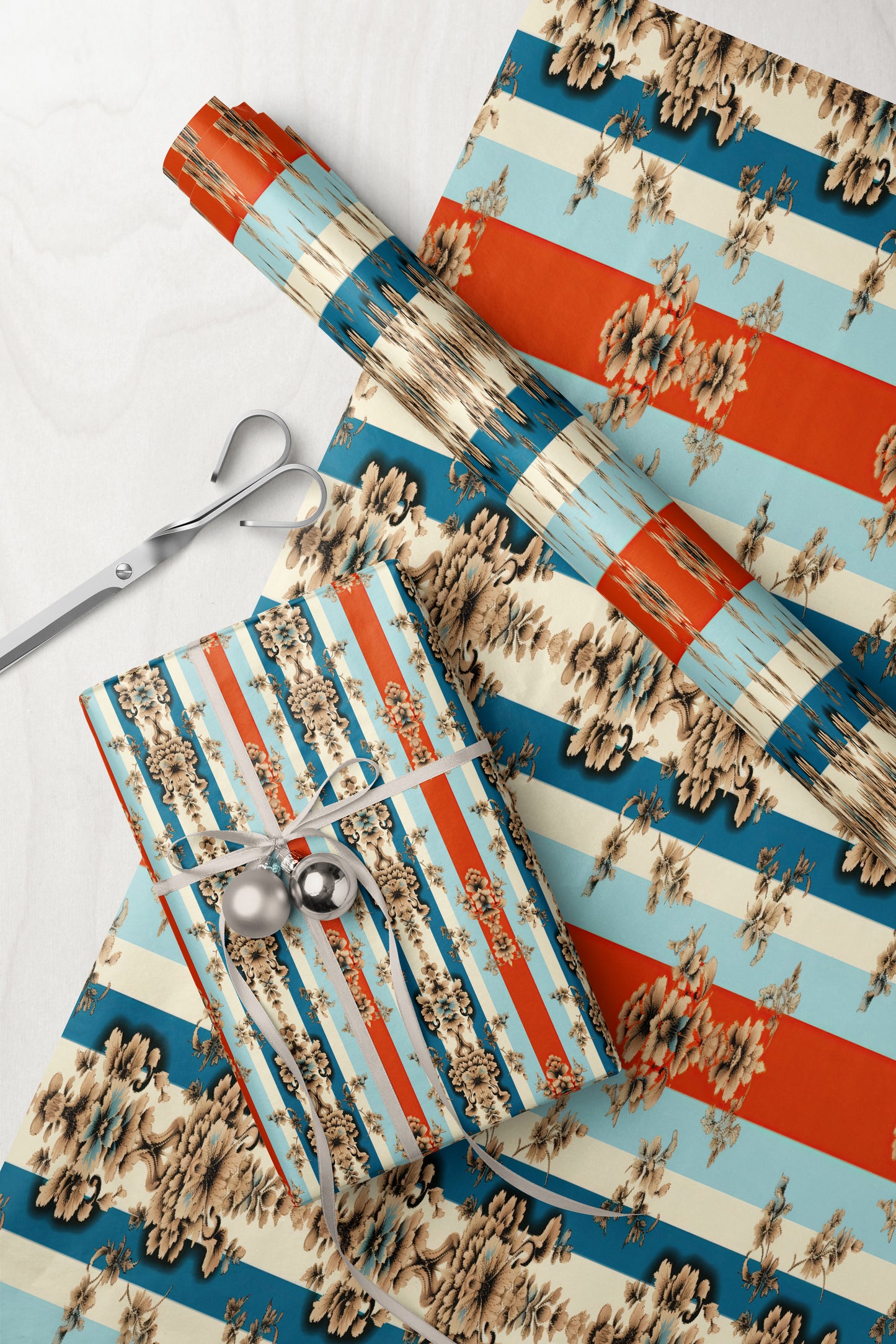 Ornate Baroque Pattern Wrapping Paper