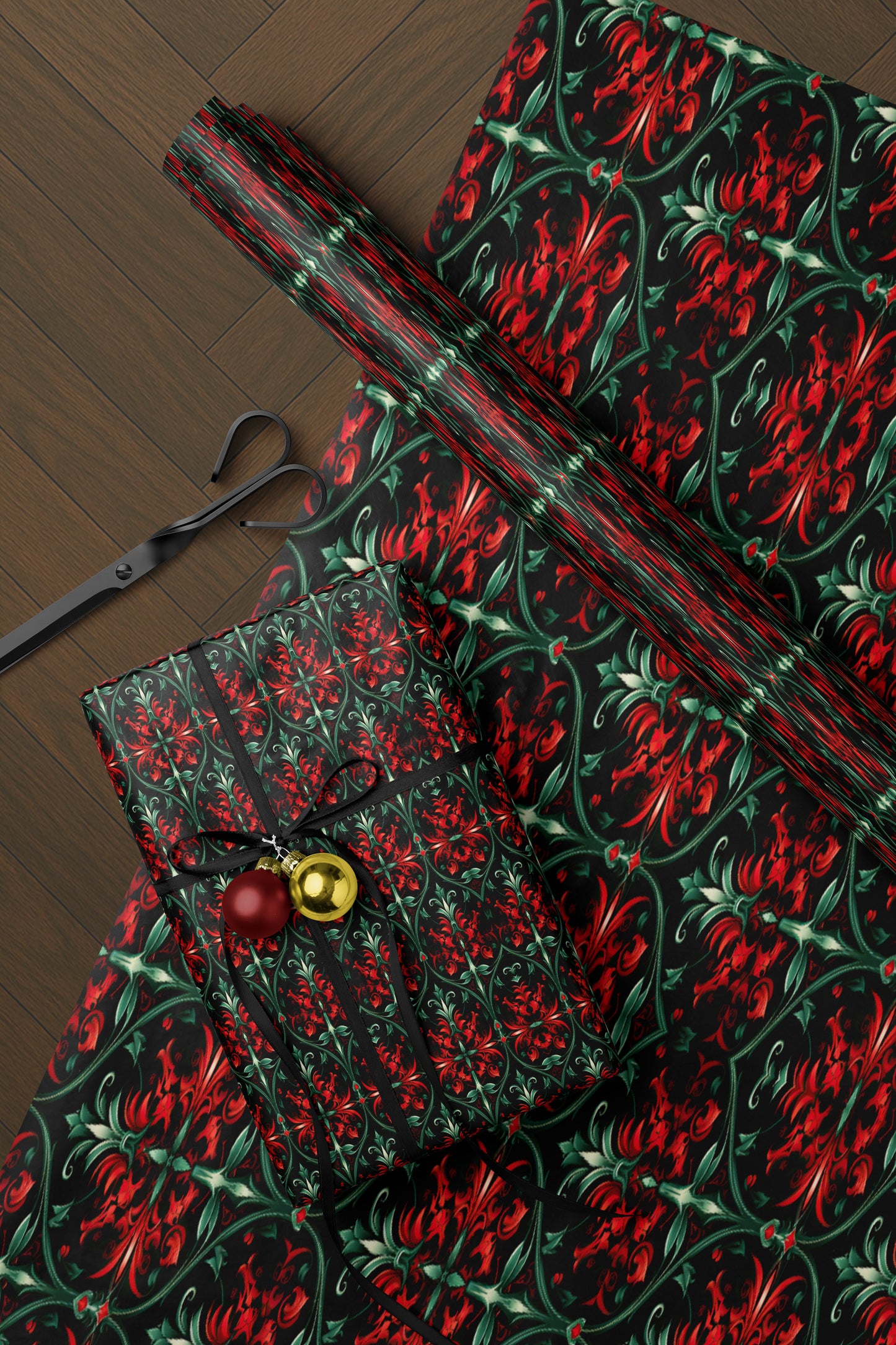 Baroque Christmas Wrapping Paper