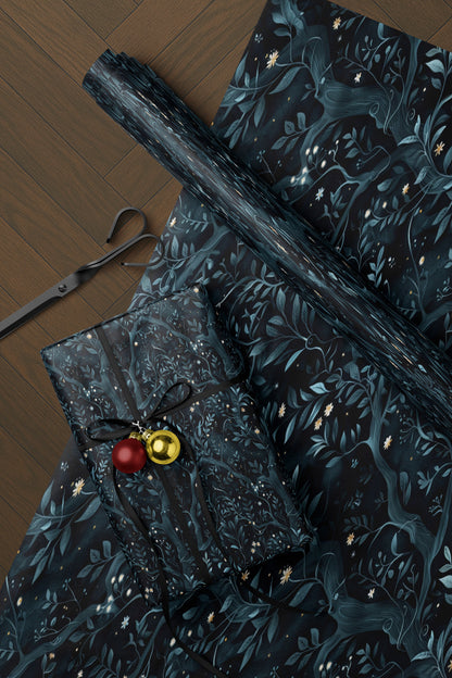 Twilight Botanical Wrapping Paper