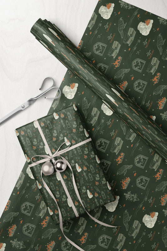 Aelin’s Terrasen crest Wrapping Paper - MagicMerchEmporium