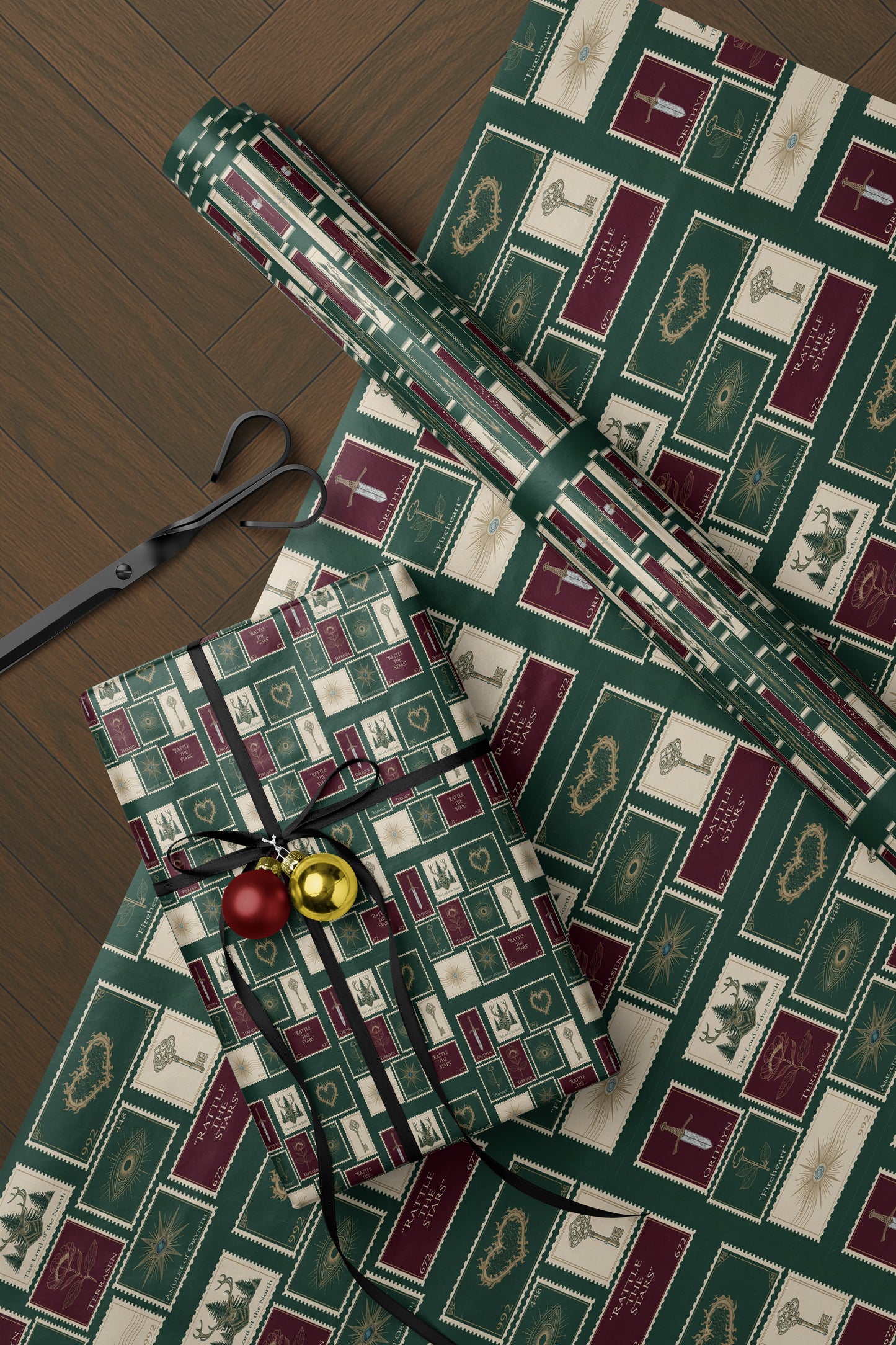 TOG retro postage Wrapping Paper - MagicMerchEmporium