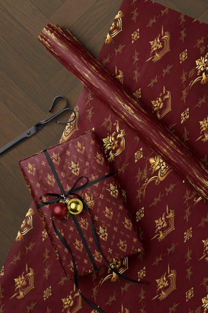 Gilded Ornate Damask Wrapping Paper