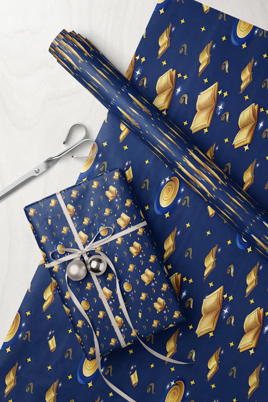 Magic Books Wrapping Paper