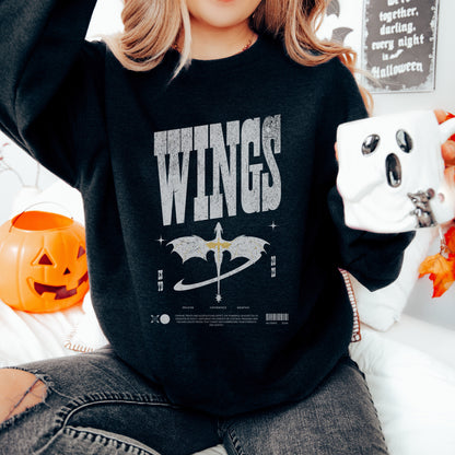 🖤 Fourth Wing "Wings" Sweatshirt | Gift for Book Lovers 📚🐉