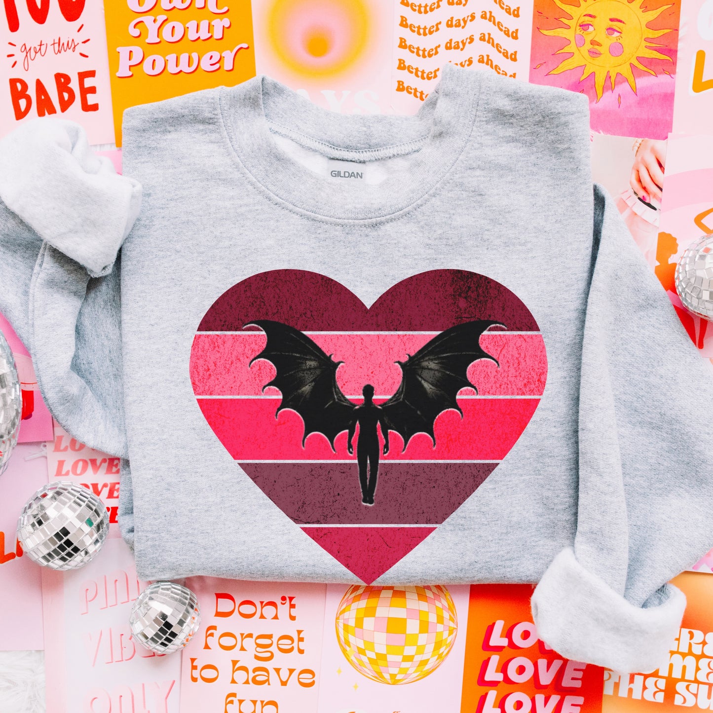 🦇 Bat Boys Valentine's Day Sweatshirt 💖