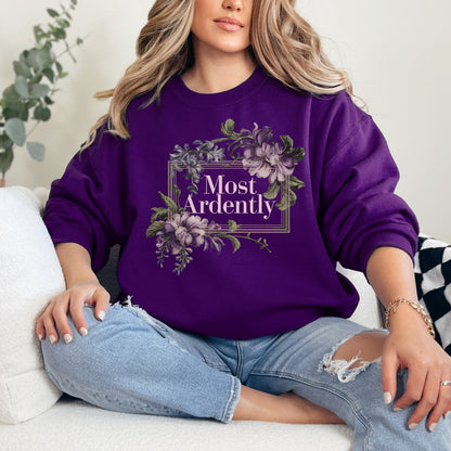 Most Ardently Floral Literary Sweatshirt 🌸📚