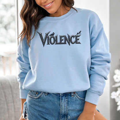 ⚔️ "Violence" Graphic Sweatshirt | Fourth Wing Book Lover Gift 🐉