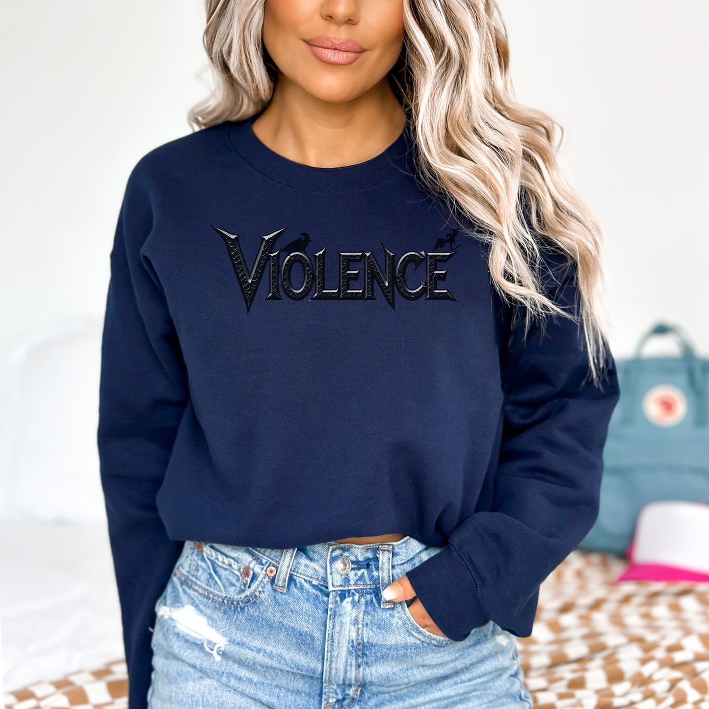 ⚔️ "Violence" Graphic Sweatshirt | Fourth Wing Book Lover Gift 🐉