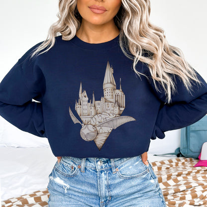 🧙‍♂️ Magical World Wizard Castle Sweatshirt 🏰✨