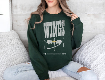 🖤 Fourth Wing "Wings" Sweatshirt | Gift for Book Lovers 📚🐉