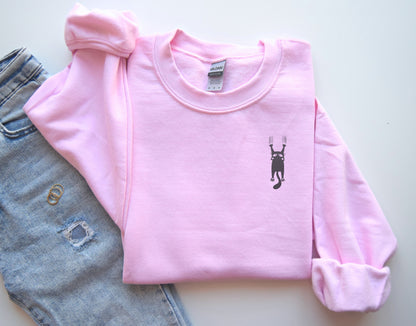 🐾 EMBROIDERED Cat Lover Sweatshirt