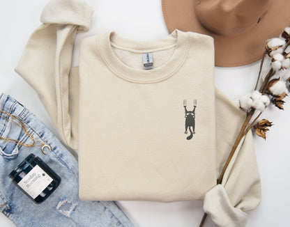 🐾 EMBROIDERED Cat Lover Sweatshirt