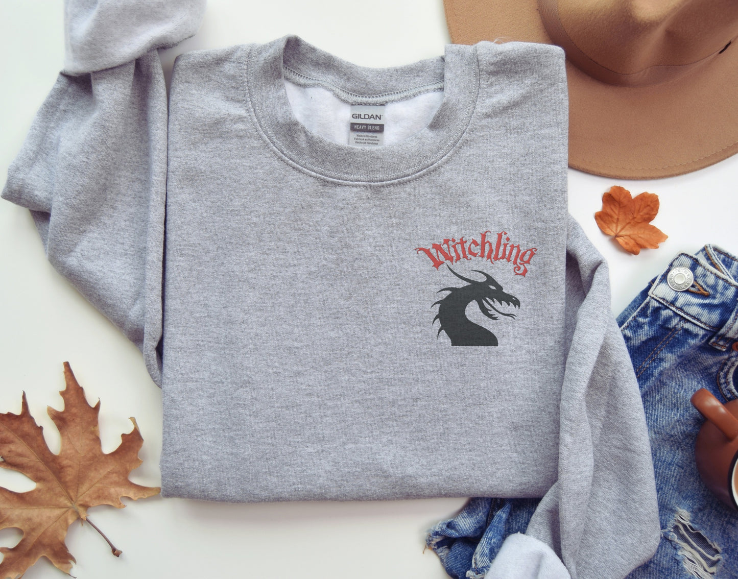 🖤 Witchling Embroidered Sweatshirt