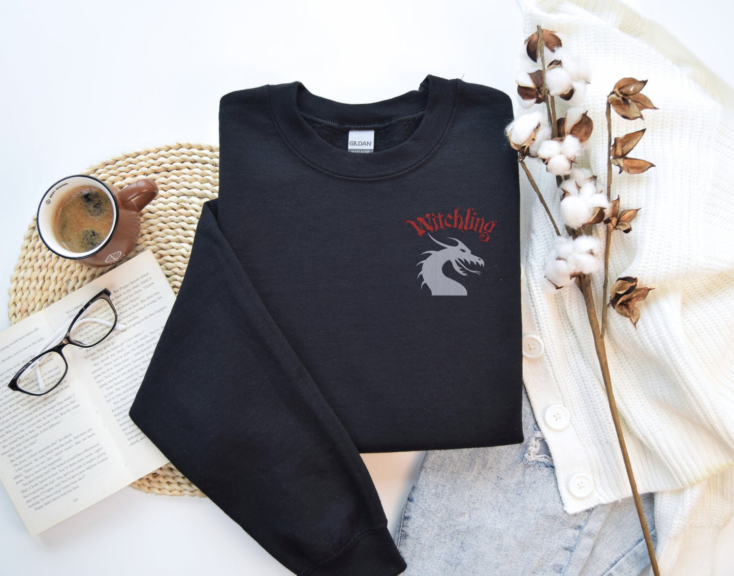 🖤 Witchling Embroidered Sweatshirt