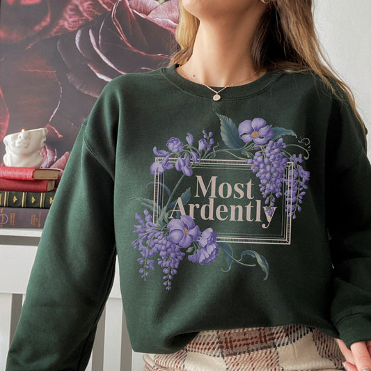 Most Ardently Literary Sweatshirt 📖💜