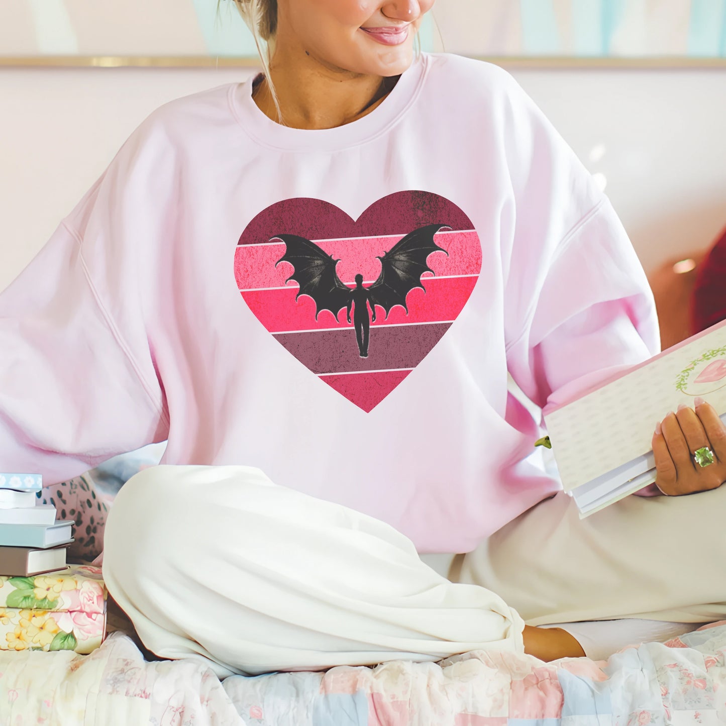 🦇 Bat Boys Valentine's Day Sweatshirt 💖