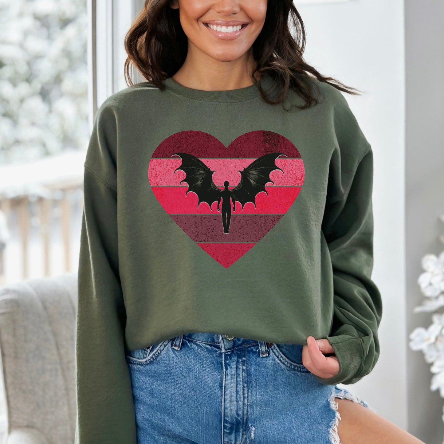 🦇 Bat Boys Valentine's Day Sweatshirt 💖