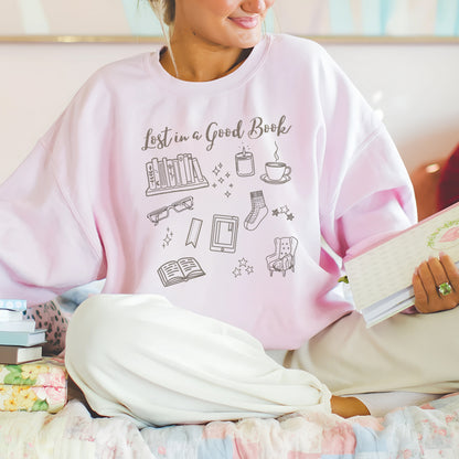 📚 "Lost in a Good Book" Cozy Sweatshirt