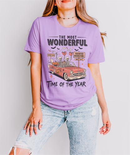 Bookish Haunted Bookstore Tee