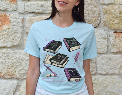Powerless Book Stack Tee
