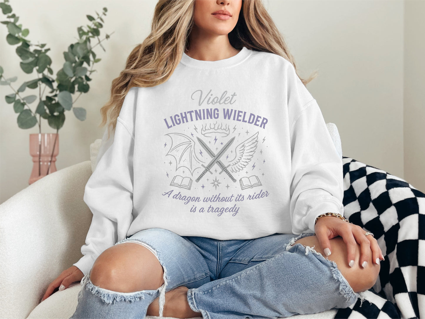 Violet Lightning Wielder Sweatshirt
