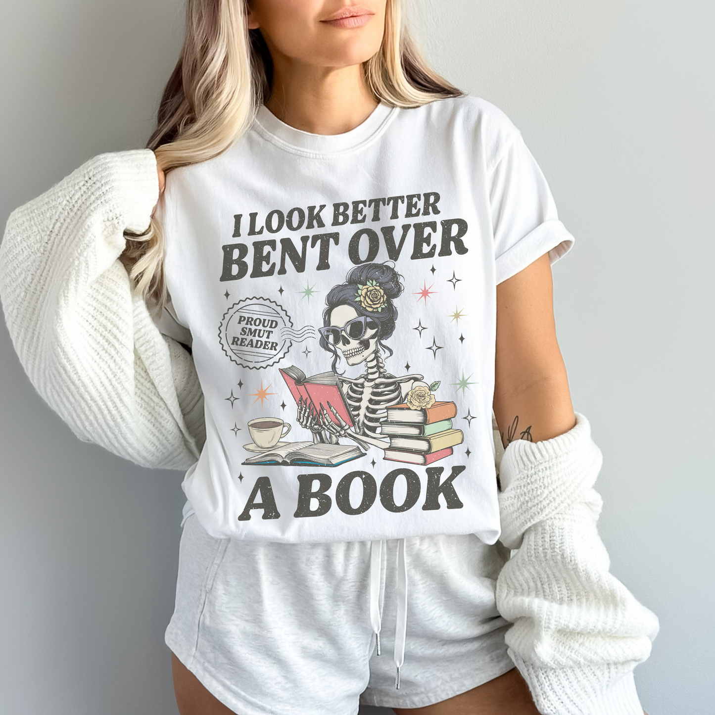 Smut Reader Skeleton Tee