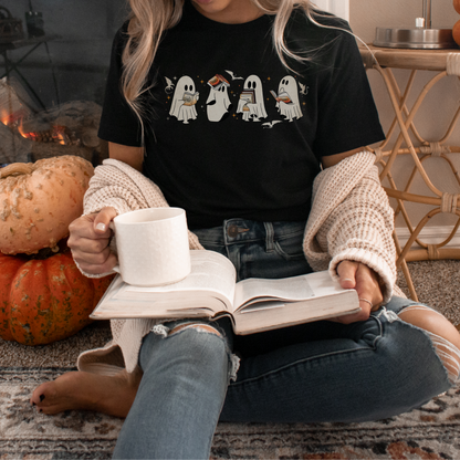 Fourth Wing Ghost Book Tee