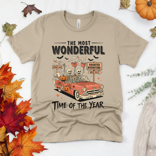 Bookish Haunted Bookstore Tee