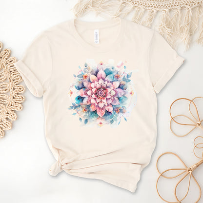 Mandala Lotus Flower Graphic T-Shirt 🌸✨