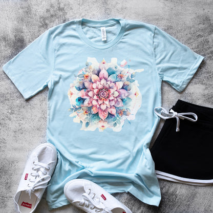 Mandala Lotus Flower Graphic T-Shirt 🌸✨