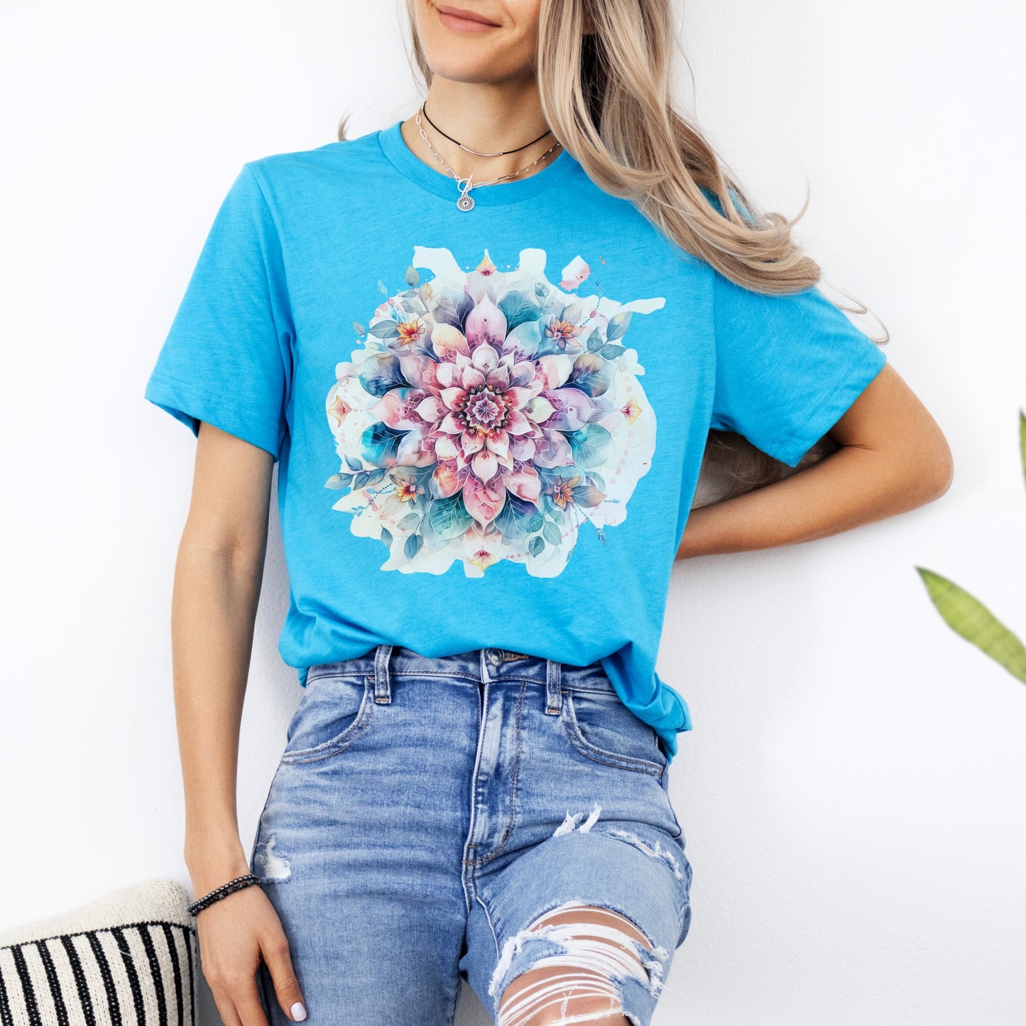 Mandala Lotus Flower Graphic T-Shirt 🌸✨