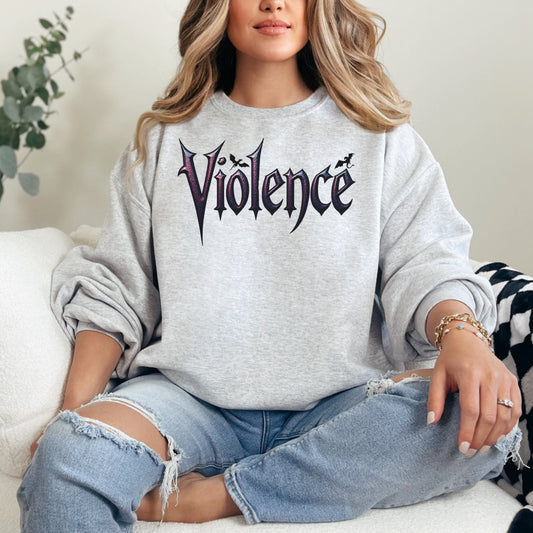 🖤 "Violence" Graphic Sweatshirt | Fourth Wing Bookish Gift 🐉