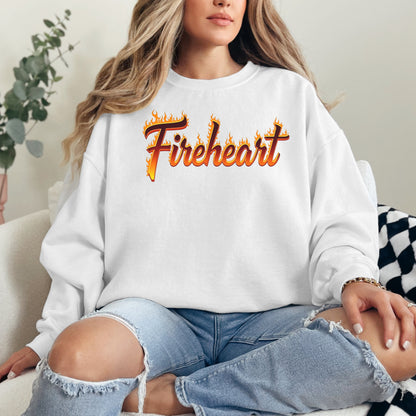 🔥 "Fireheart" Graphic Sweatshirt | Throne of Glass Inspired Bookish Gift