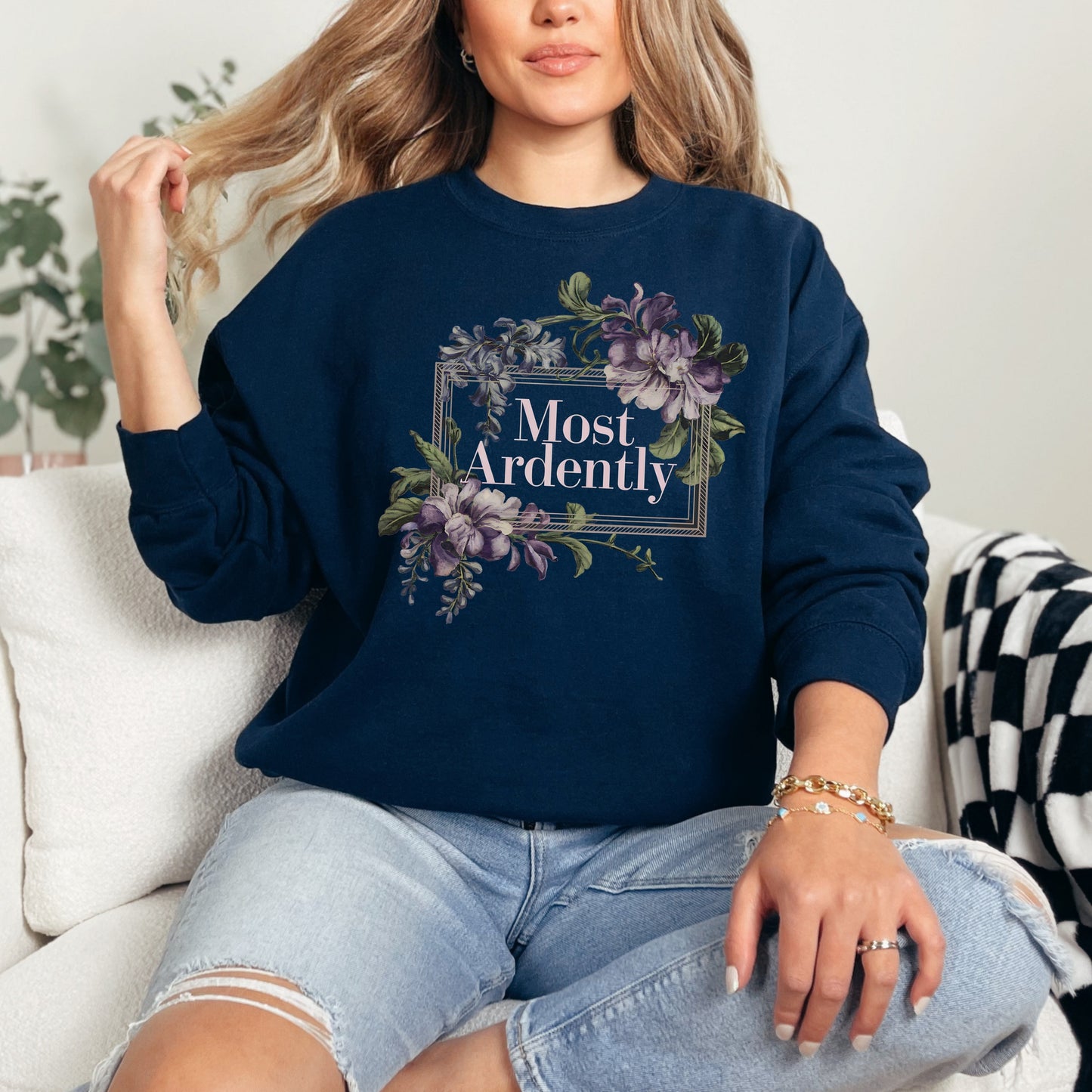 Most Ardently Floral Literary Sweatshirt 🌸📚