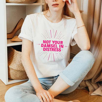 "Not Your Damsel in Distress" Statement Tee 💪💖