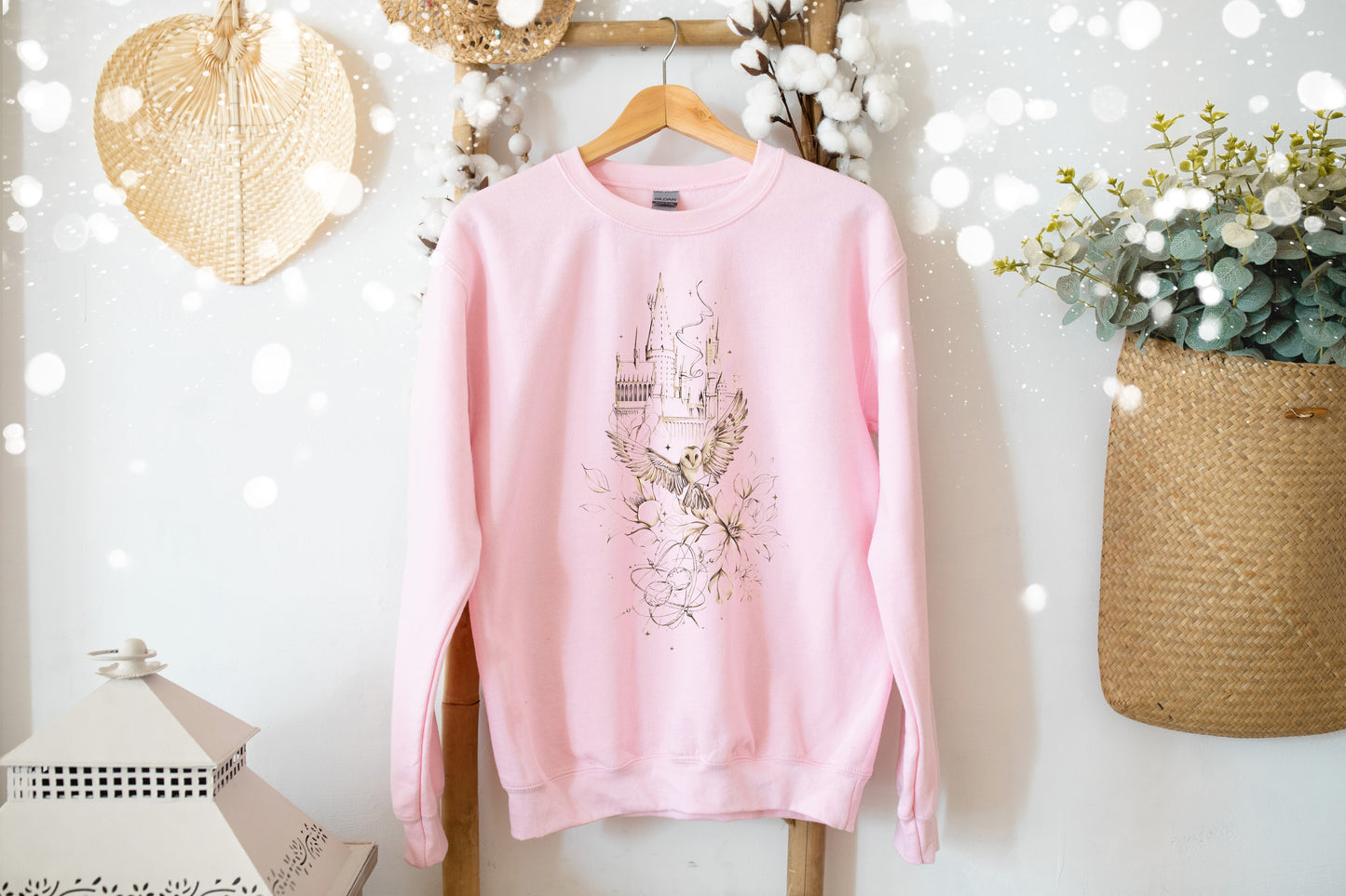 🦉 HP-Inspired "Wizard Castle" Graphic Sweatshirt | Perfect for Potterheads