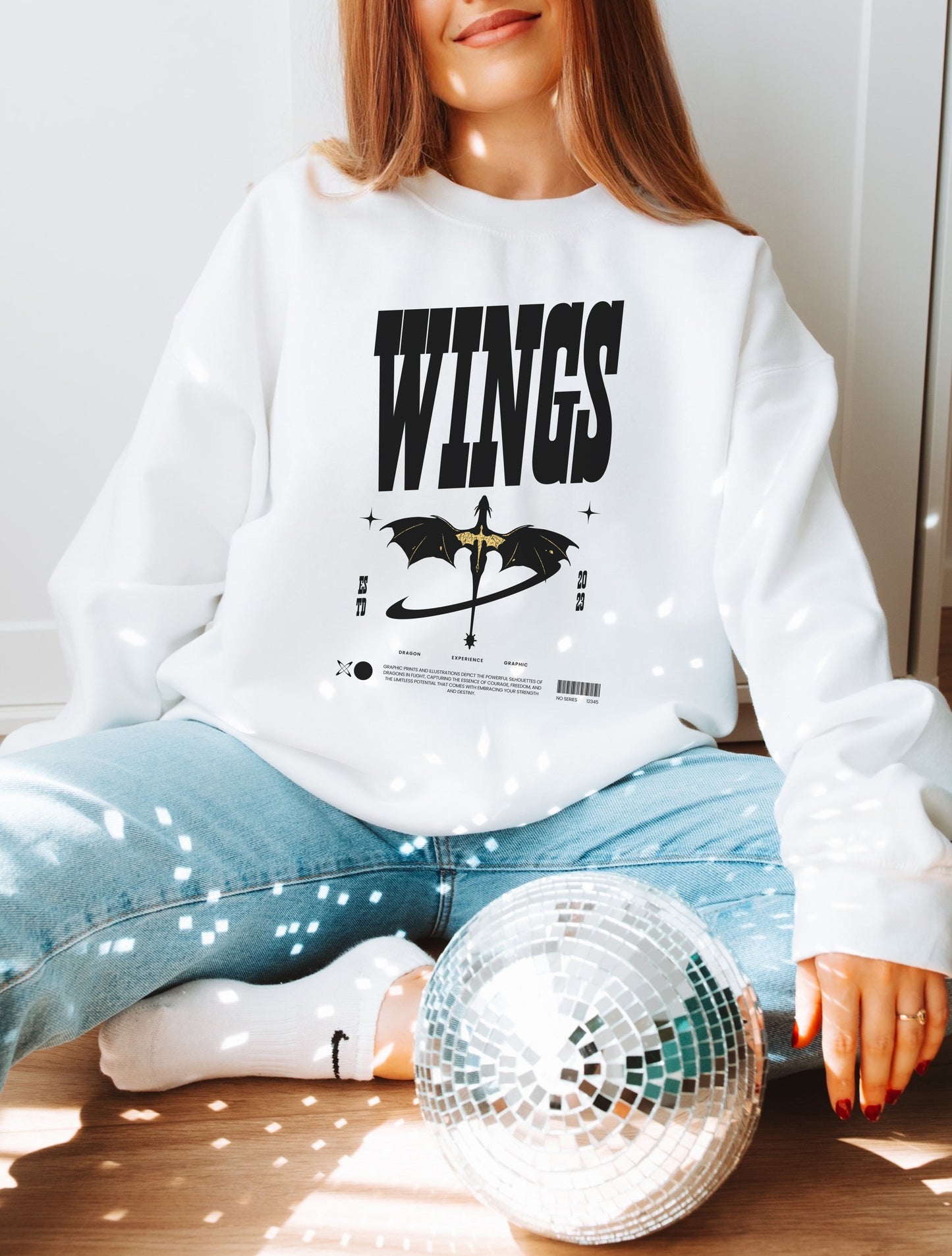 🖤 Fourth Wing "Wings" Sweatshirt | Gift for Book Lovers 📚🐉